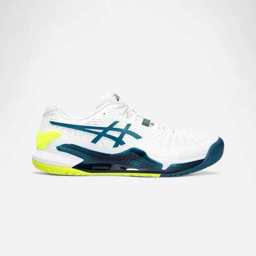 
      Men's Multicourt Tennis Shoes Gel Resolution 9 - White/Blue/Yellow
  