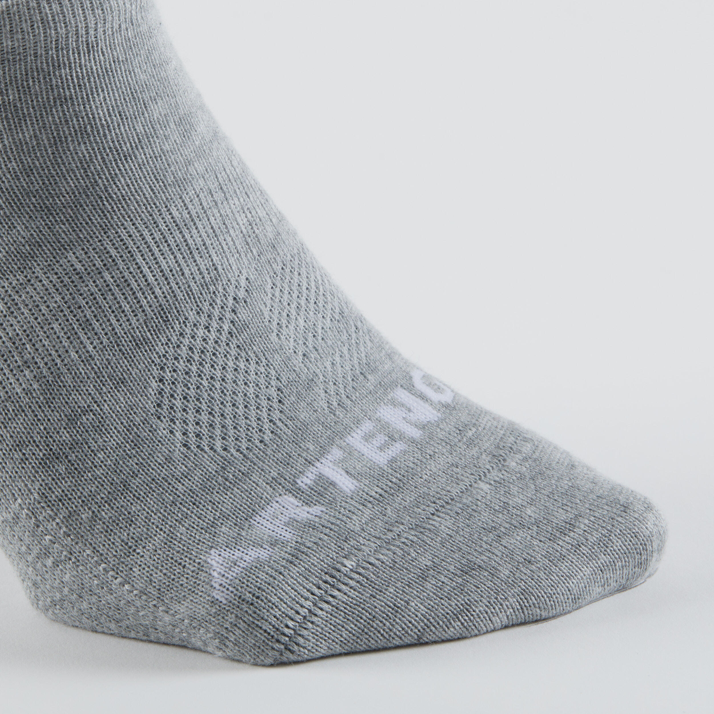 MEIAS DE DESPORTO CANO BAIXO RS 160 ADULTO BRANCO CINZENTO (5 PARES) 9/9