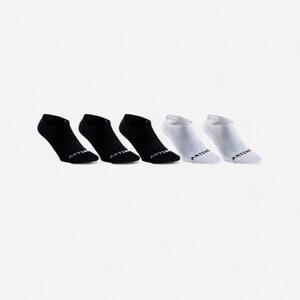 CALCETINES DEPORTIVOS BAJOS RS 160 NEGRO BLANCO LOTE DE 5 PARES