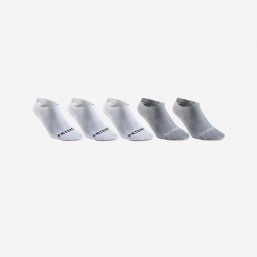 CHAUSSETTES DE SPORT BASSES RS 160 BLANC GRIS LOT DE 5