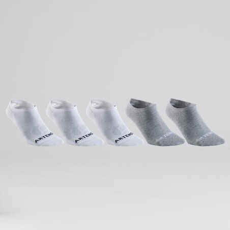 Low Sports Socks RS 160 5-Pack - White/Grey