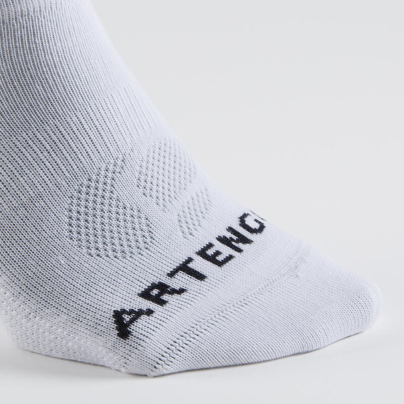 CHAUSSETTES DE SPORT BASSES ARTENGO RS 160 BLANC GRIS LOT DE 5