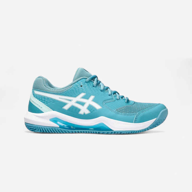 Damen Tennisschuhe Clay - Gel Dedicate 8 türkis