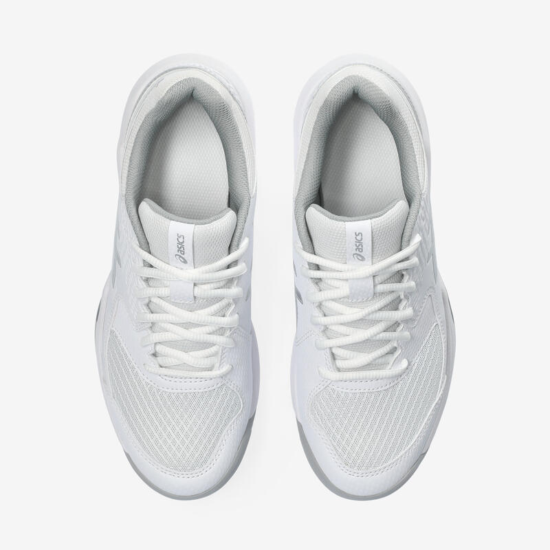 Zapatillas de tenis Mujer multipista - Gel Dédicate 8 blanco plateado