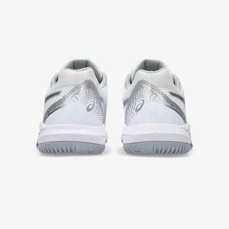 Women's Multicourt Tennis Shoes Gel Dedicate 8 - White/Silver