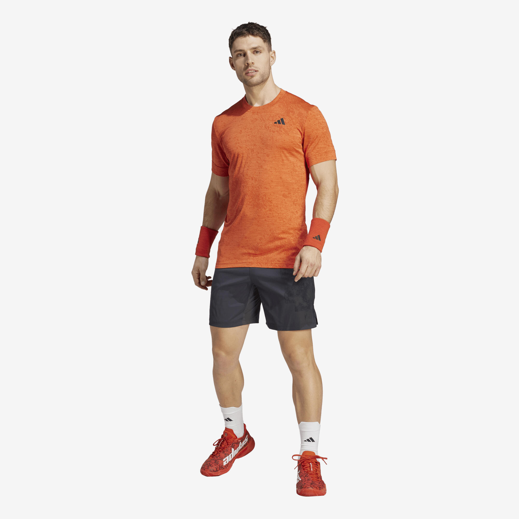 Men's Short-Sleeved Tennis T-Shirt Club - Red 2/7