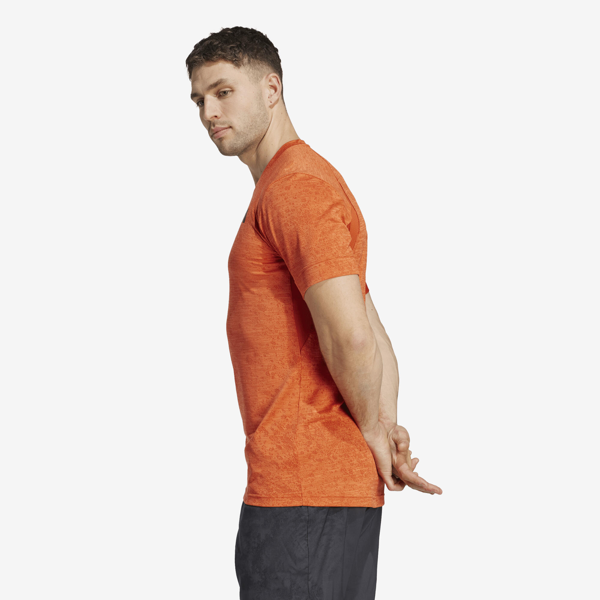 Men's Short-Sleeved Tennis T-Shirt Club - Red 4/7