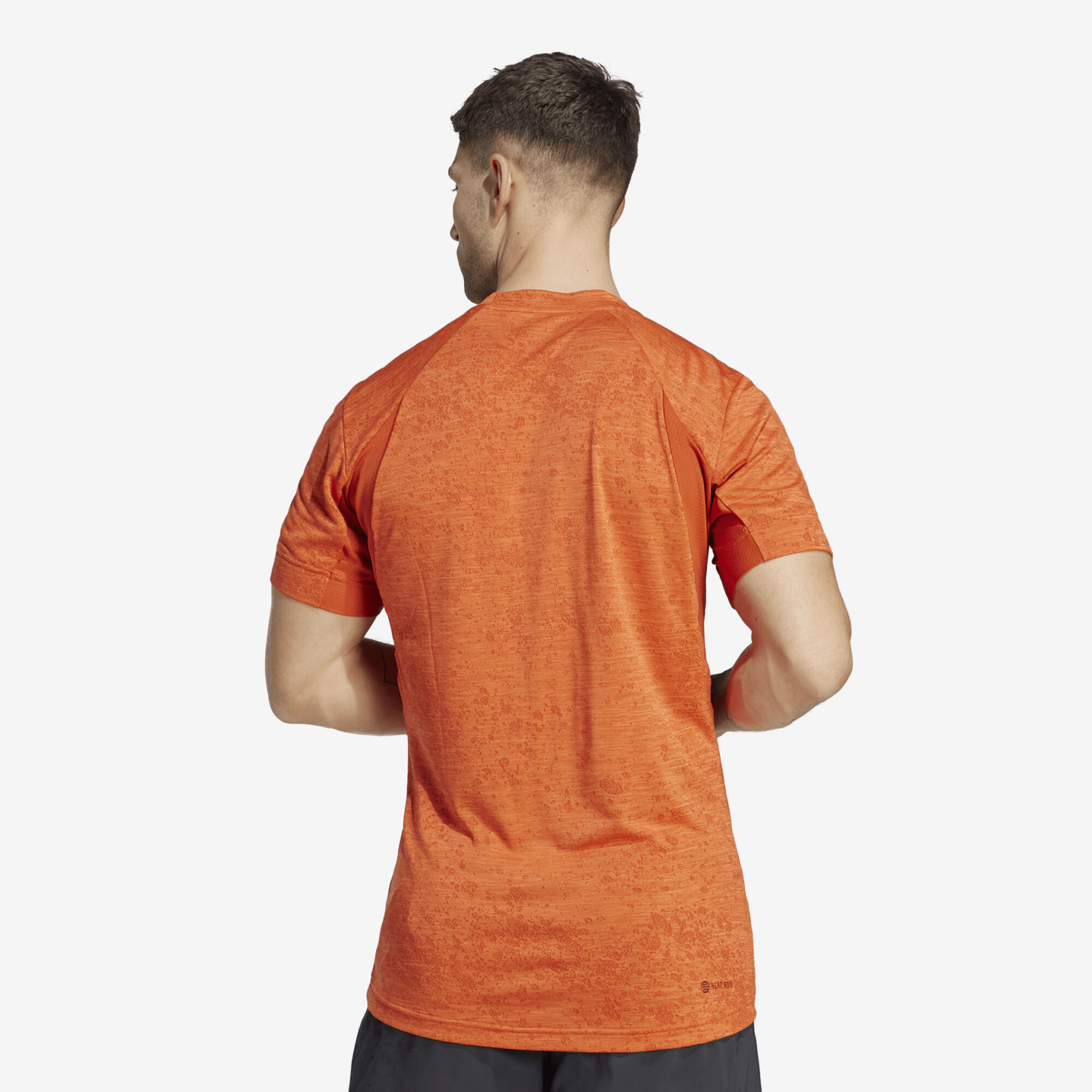 Men's Short-Sleeved Tennis T-Shirt Club - Red 3/7