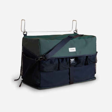 Horse Riding Box Stall Bag for Horse and Pony All In - Green/Blue