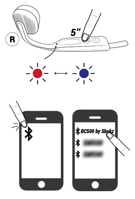 So verbindest du deine Kopfhörer BC 500 mit deinem Smartphone