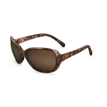 Gafas de sol categoria 3 de senderismo para Mujer MH530 café