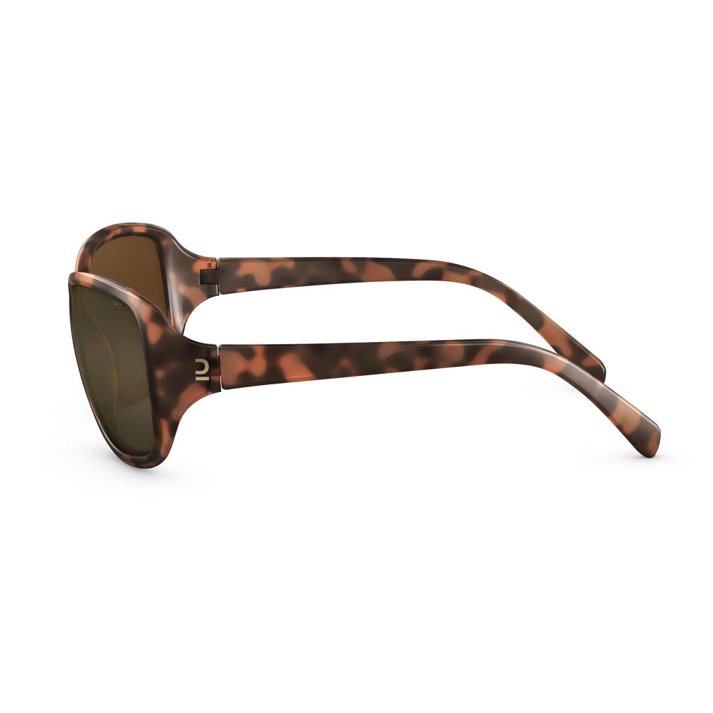 Sonnenbrille Wandern MH530 Havana Damen Kategorie 3 