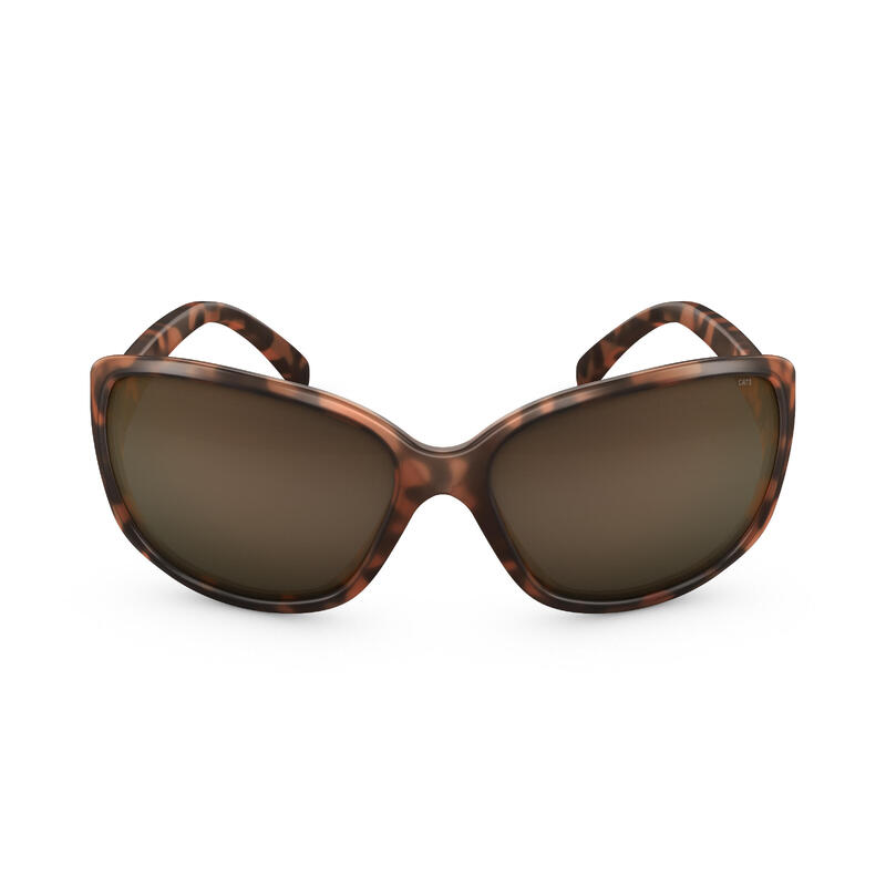 Sonnenbrille Wandern MH530 Havana Damen Kategorie 3 