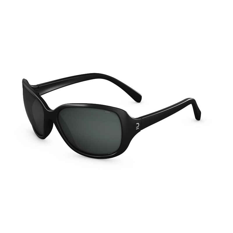 Sonnenbrille Wandern MH530 Kategorie 3 polarisierend Damen schwarz