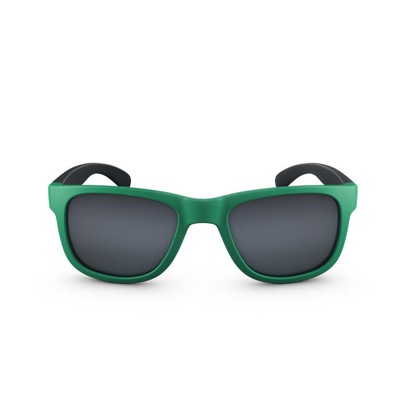 Sonnenbrille Kinder 4-8 Jahre Kategorie 3 Wandern - MH K140 schwarz/grün
