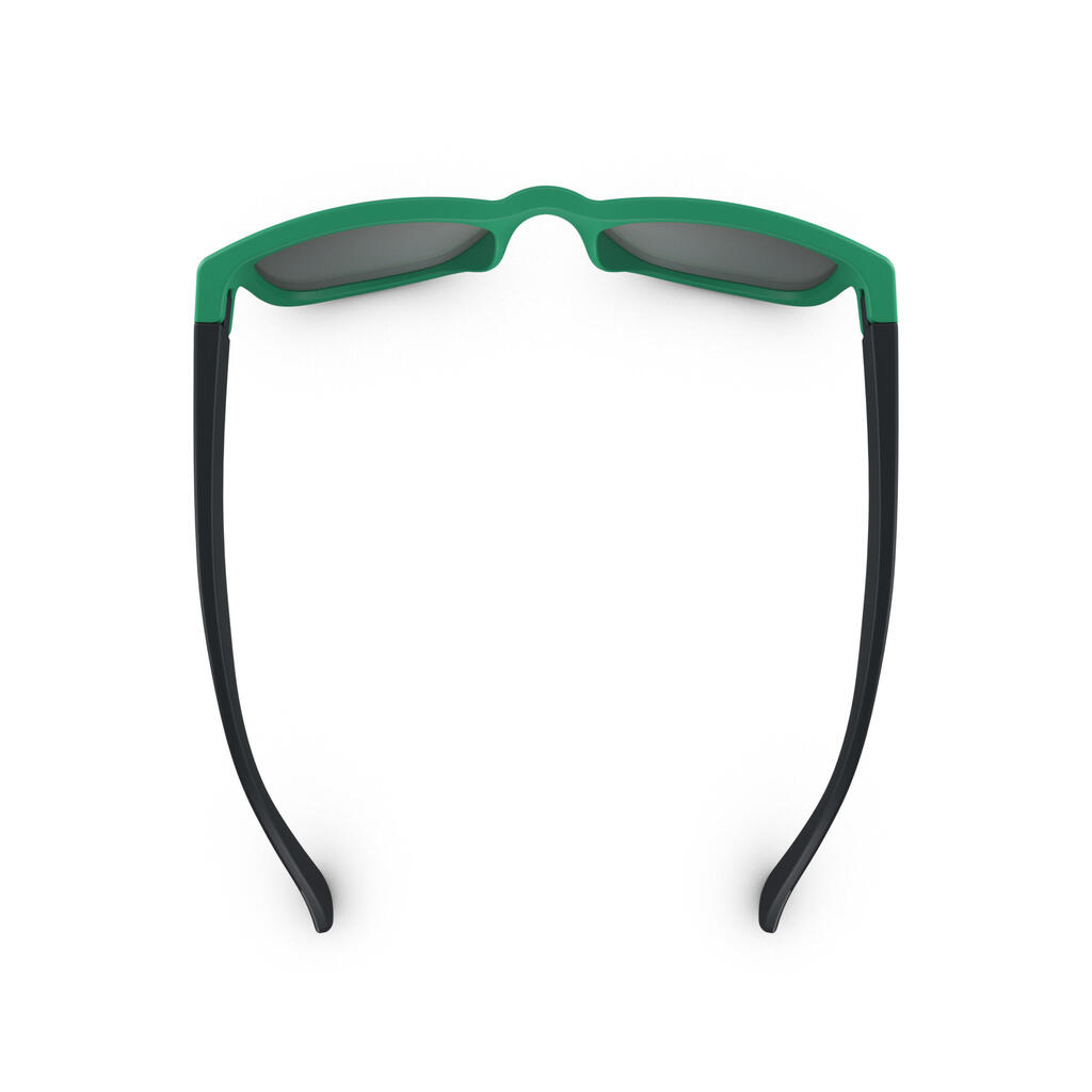 Sonnenbrille Kinder 4-8 Jahre Kategorie 3 Wandern - MH K140 schwarz/grün