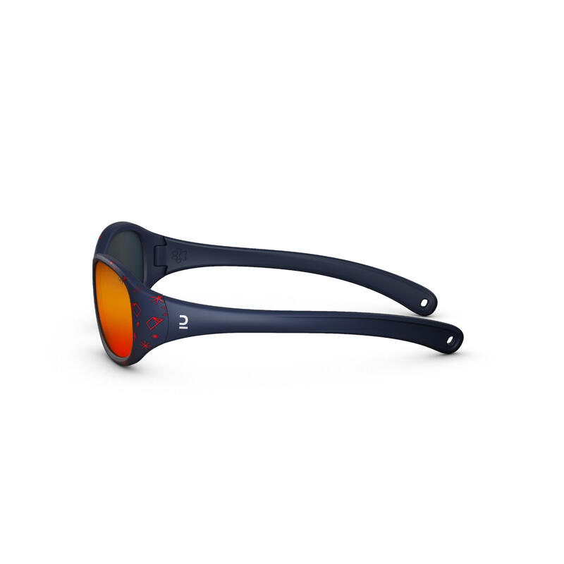 Lunettes de soleil randonnée - MH K120 - enfant 2-4 ans - catégorie 4 bleu rouge