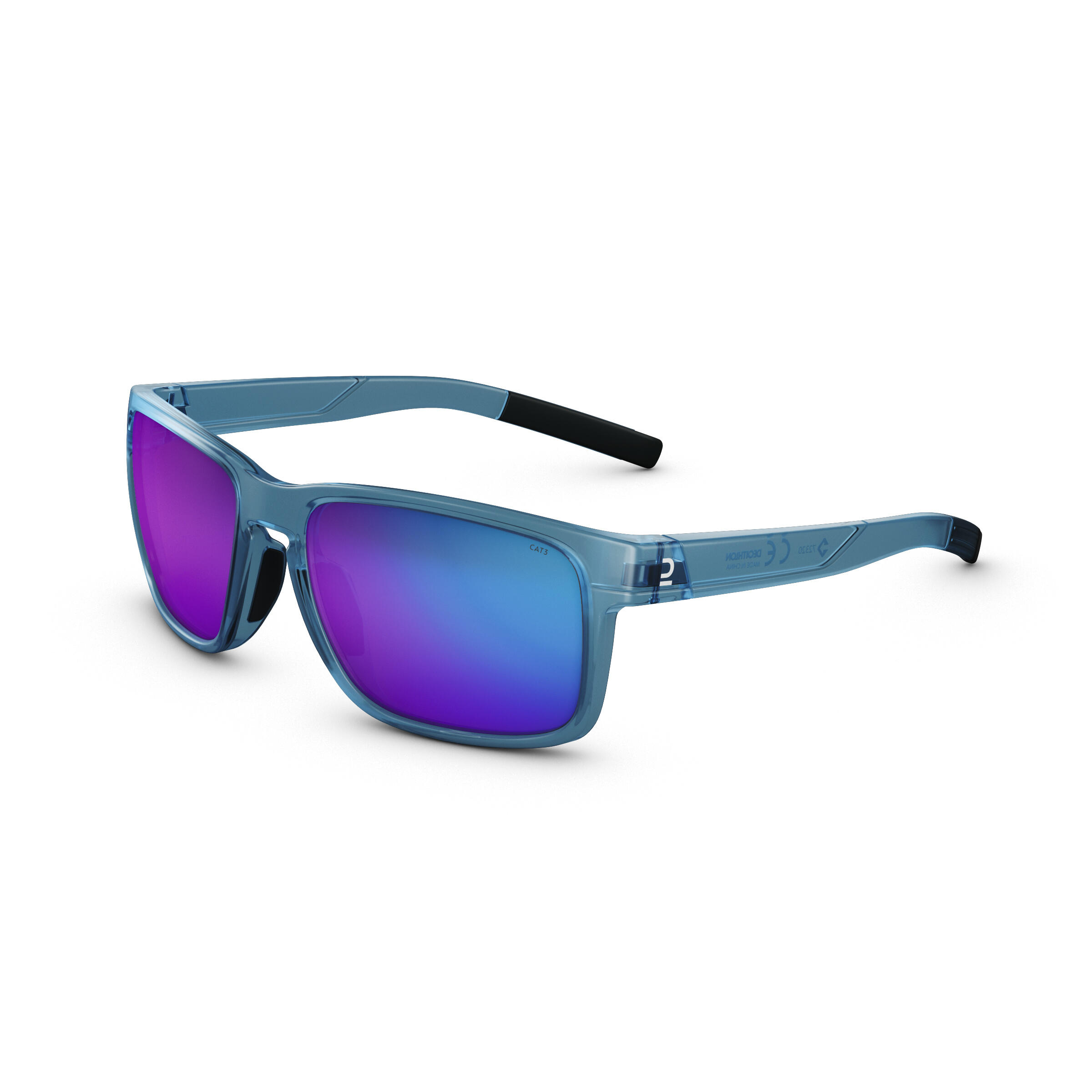 Hiking Category 3 Sunglasses - MH 530 Blue - QUECHUA