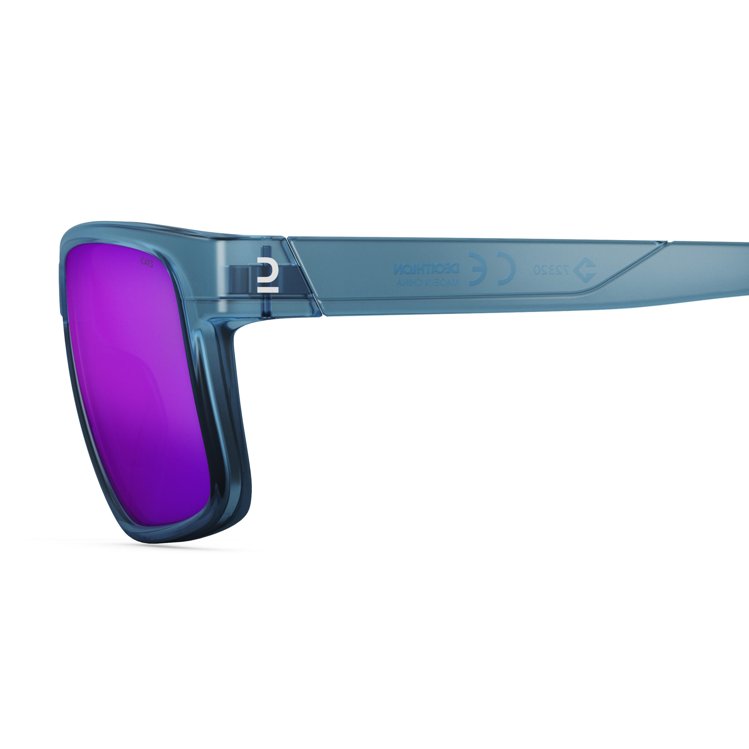 Hiking Category 3 Sunglasses - MH 530 Blue - QUECHUA