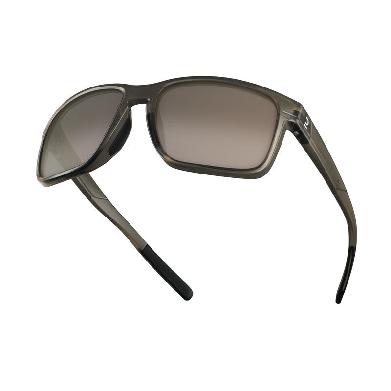 Sonnenbrille Erwachsene Kategorie 3 Wandern - MH530 schwarz/silber