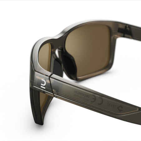 3 kategorijos žygių akiniai nuo saulės suaugusiesiems „MH530“, juodi ir sidabro spalvos