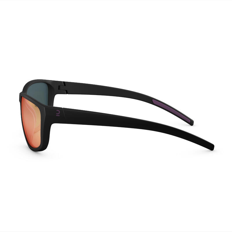 Sonnenbrille Wandern MH550W Erwachsene Damen Kategorie 3 schwarz