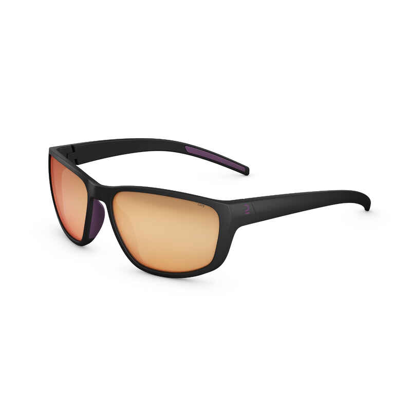 Sonnenbrille Wandern MH550W Erwachsene Damen Kategorie 3 schwarz