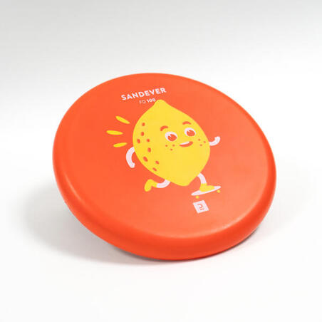 Disque Volant Souple pour Enfant - Rouge/Citron