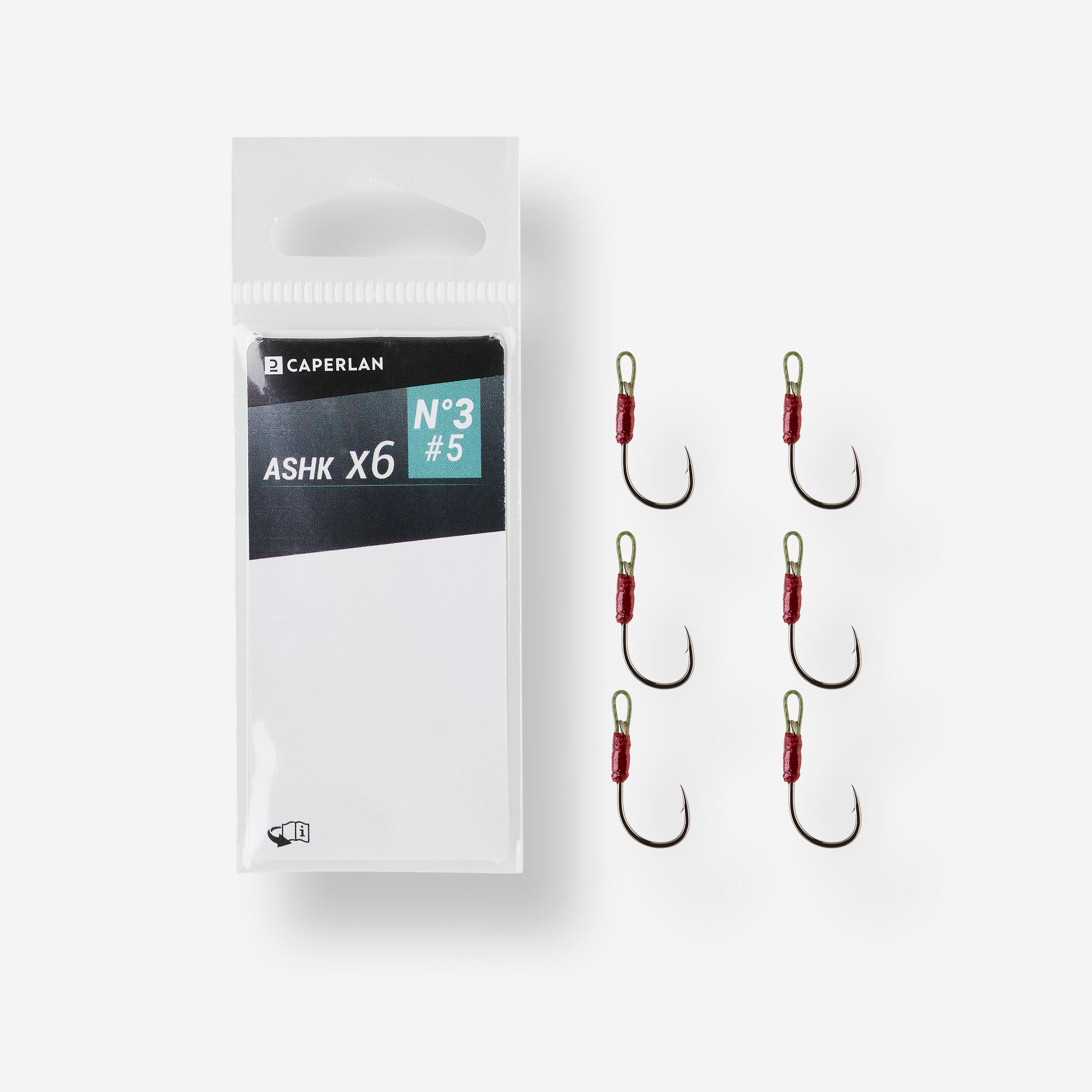 Caperlan - Hamecons Assist Hook Poisson Nageur Cuillere Truite Ashk - Hameçons - Peche - Noir-orange - 5 - Decathlon