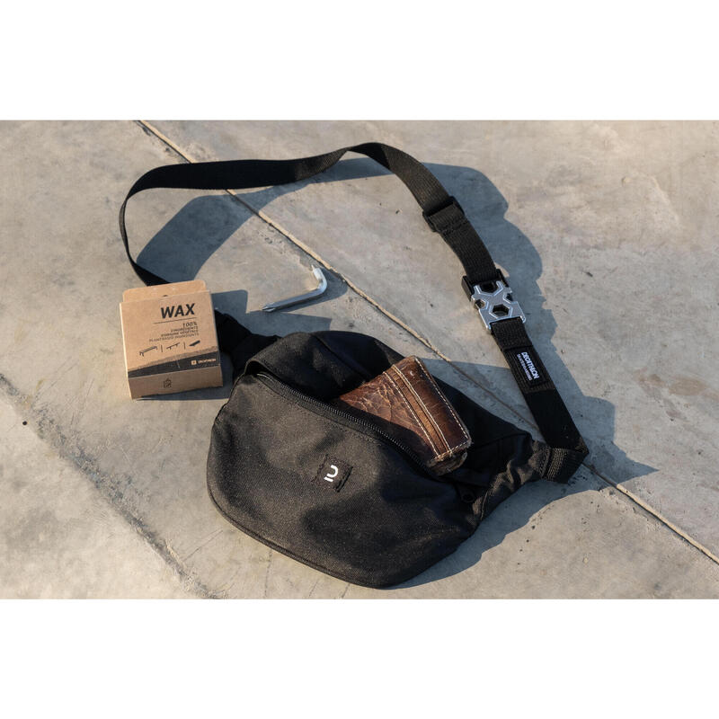 Skate-Gürteltasche mit integriertem Skate-Tool - WB500 schwarz