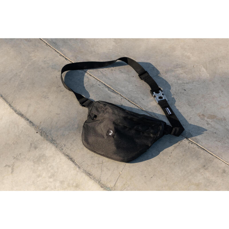 Skate-Gürteltasche mit integriertem Skate-Tool - WB500 schwarz