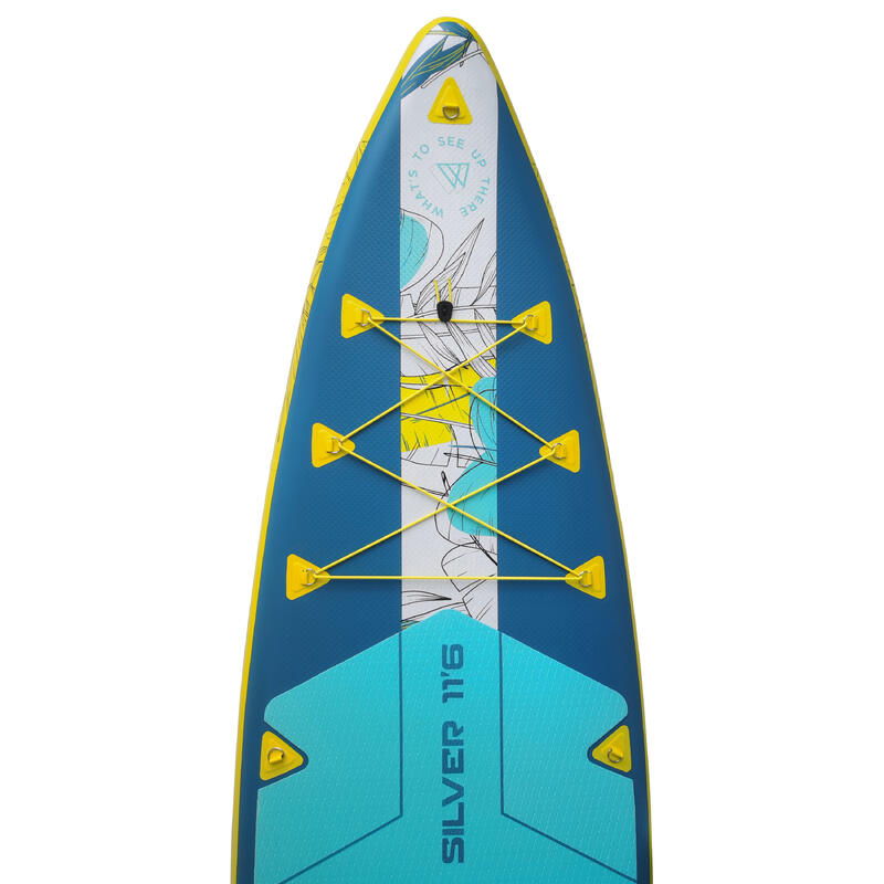 PACK (PLANCHE, POMPE, PAGAIE) STAND UP PADDLE GONFLABLE WATTSUP SILV 11'6 COMBO
