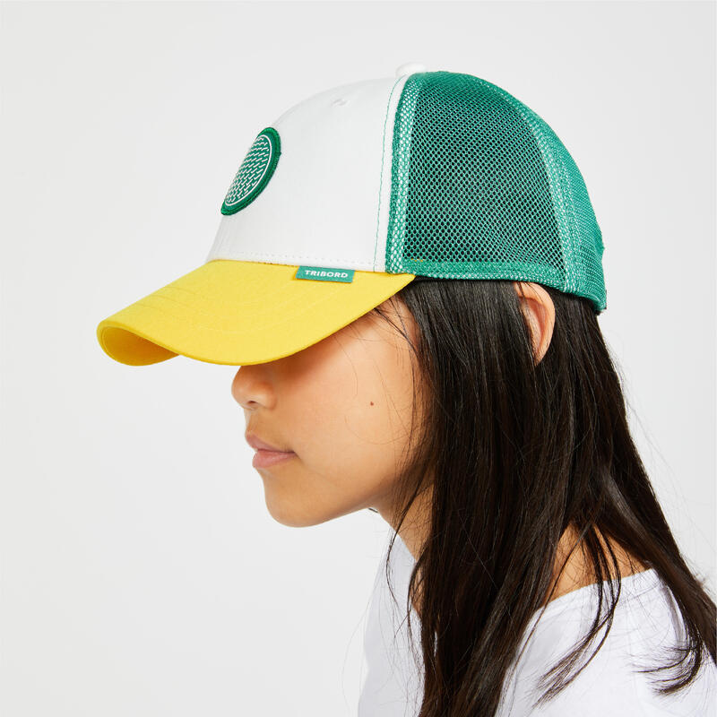 Cappellino vela bambino SAILING 500 bianco-verde