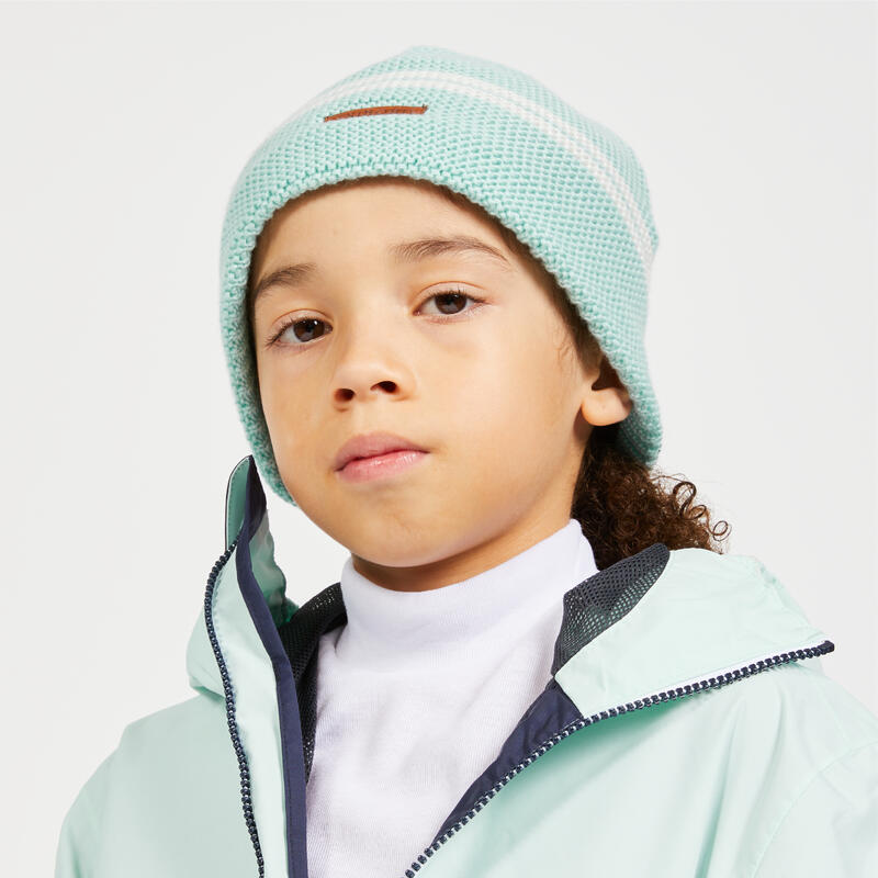 Gorro forro polar cortavientos Niños turquesa