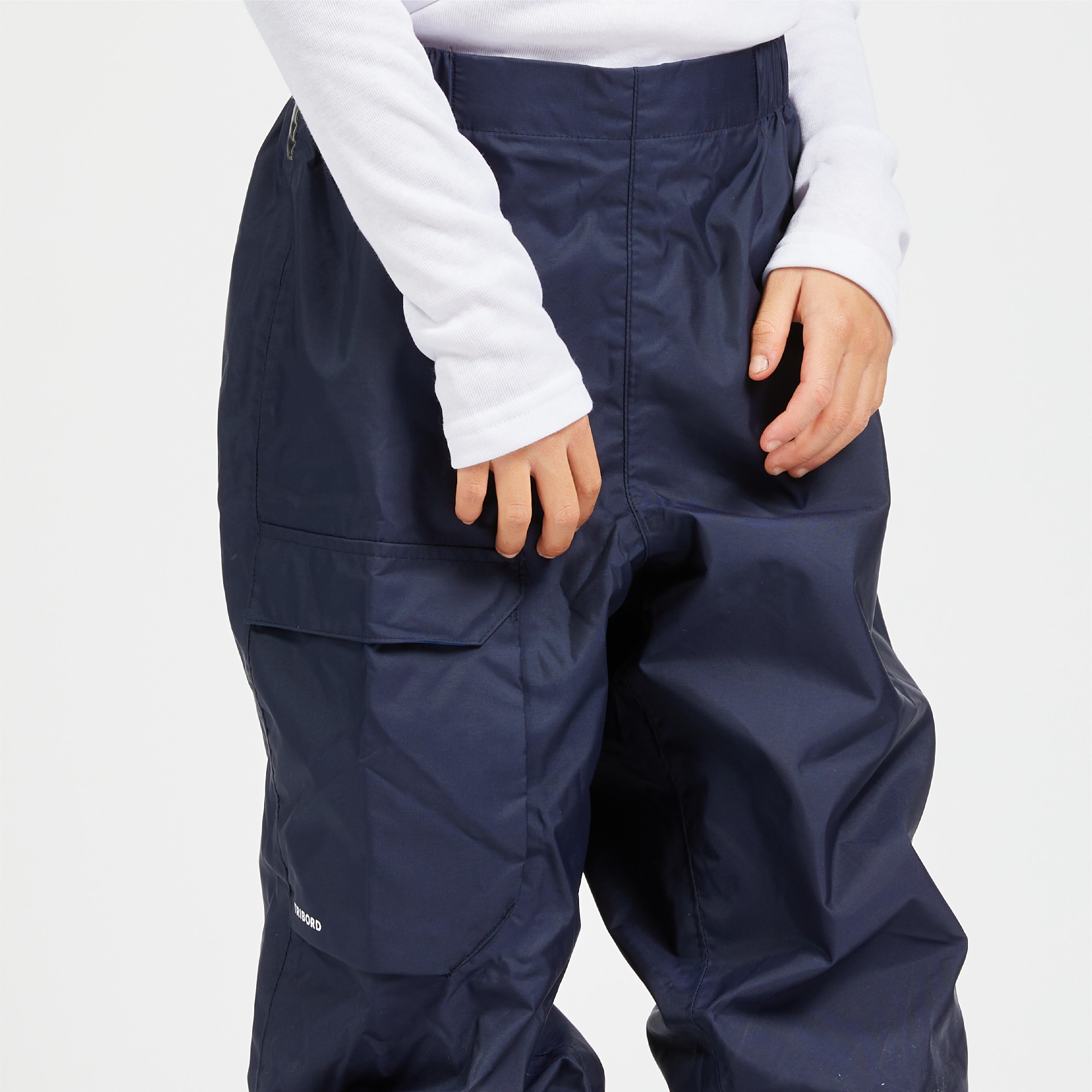 Kids’ Sailing Rain Pants DD 100 Blue Asphalt blue‎ Tribord