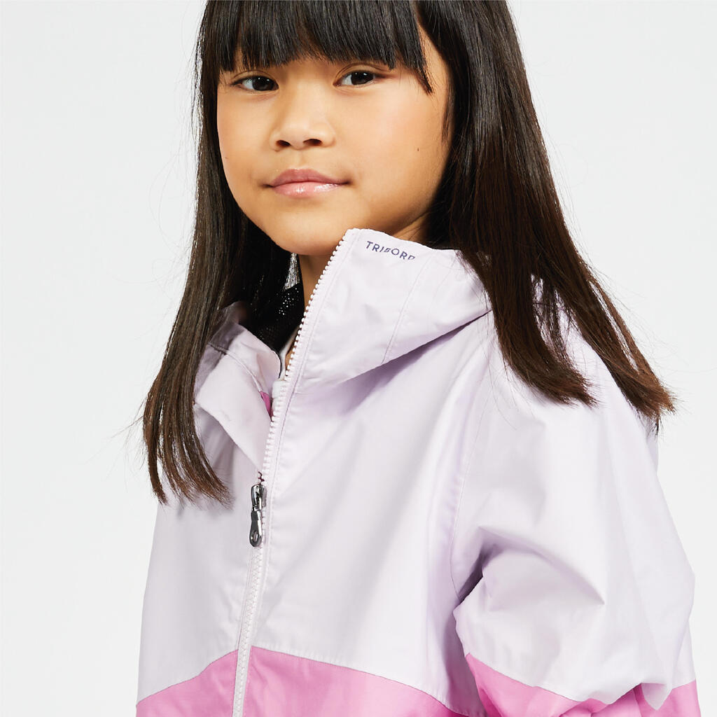 Regenjacke Segeln Kinder wasserdicht 100 rosa