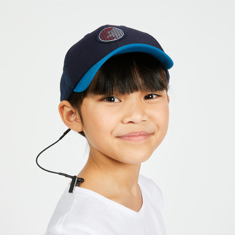 Casquette bateau Sailing 500 enfant voile bleu marine bleu