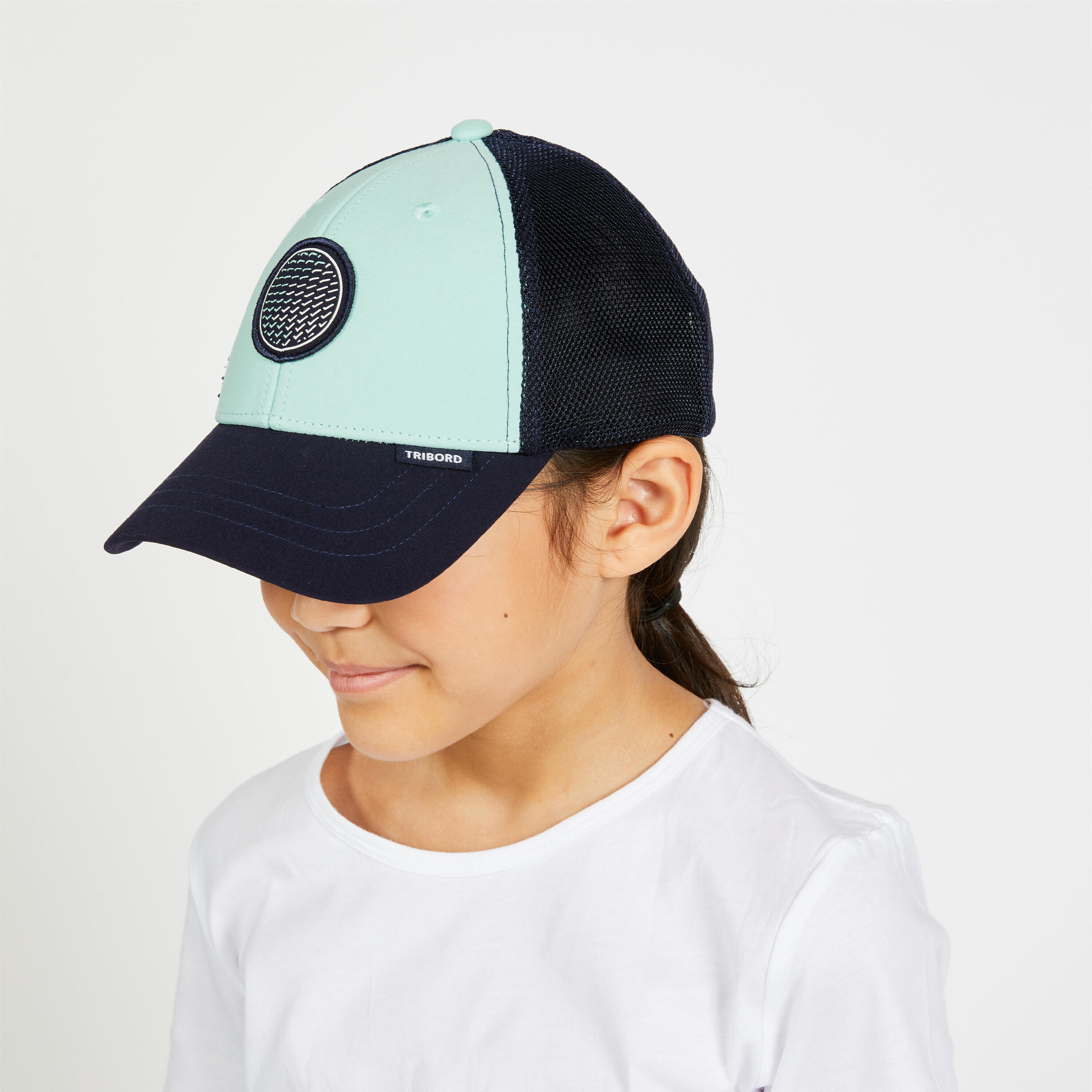 Adults' sailing cap Sailing 500 - Turquoise blue 4/4