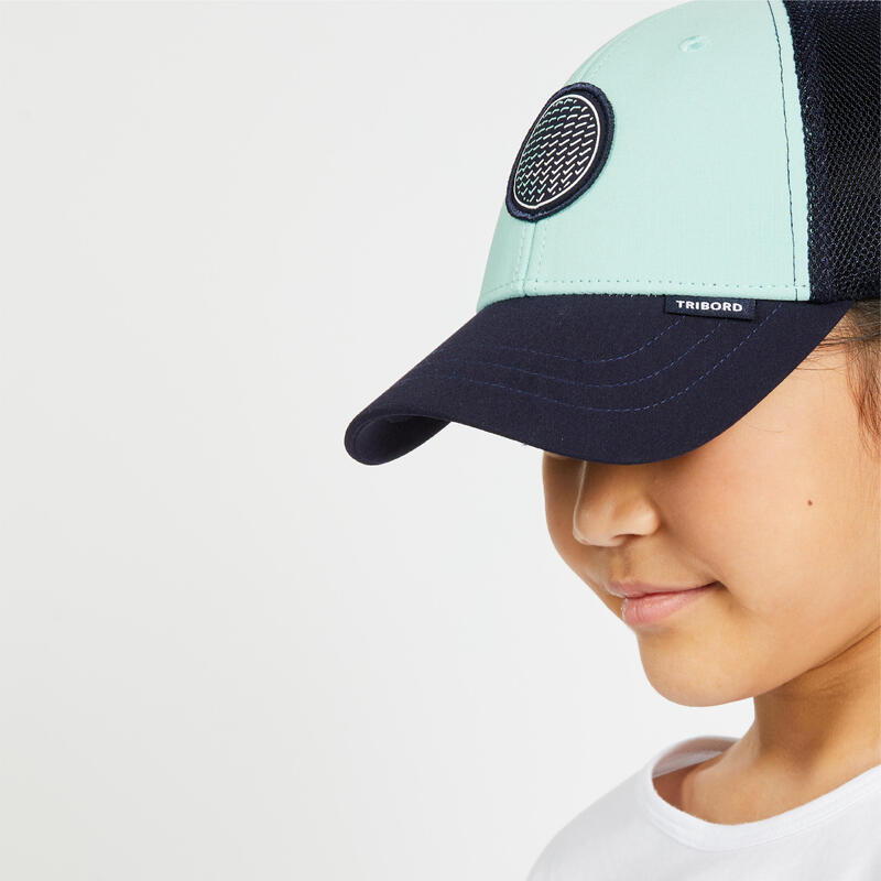 Zeilpet voor kinderen Sailing 500 turquoise blauw