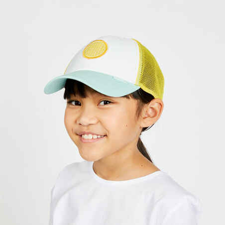 Vaikiška buriavimo kepuraitė „500“, balta, geltona