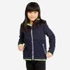 Warm fleece vest voor zeilen kinderen Sailing 500 omkeerbaar marineblauw fluogeel