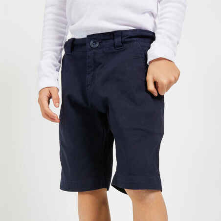 Boys’ sailing Bermuda shorts SAILING 100 - Dark blue