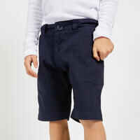 Boys’ sailing Bermuda shorts SAILING 100 - Dark blue