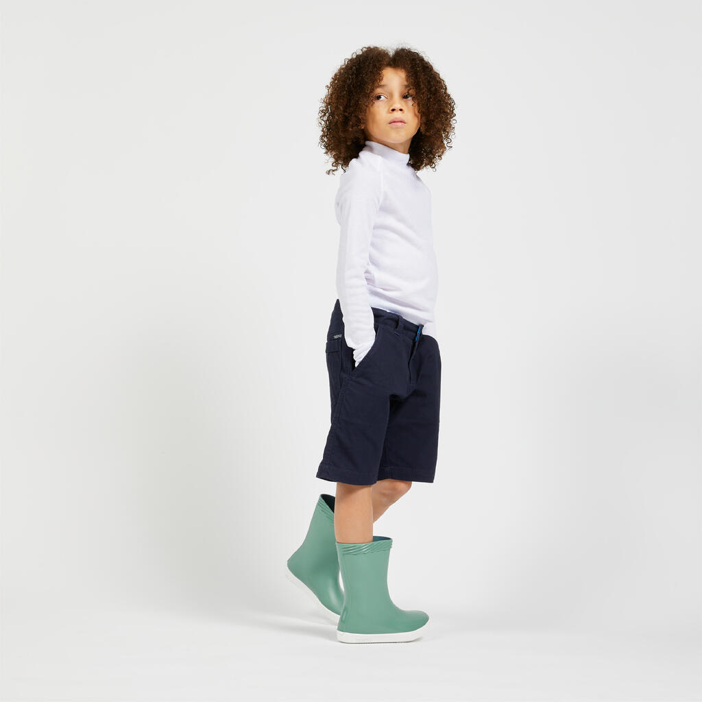 Bermuda short de voile SAILING 100 enfant garçon Bleu