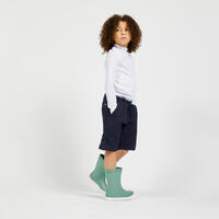 Bermuda short de voile SAILING 100 enfant garçon Bleu foncé