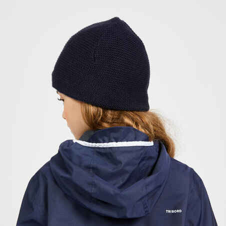Vaikiška šilta buriavimo kepurė „100“, tamsiai mėlyna