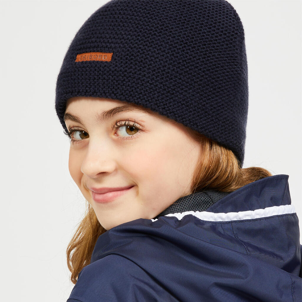 Kids' sailing windbreaker warm hat SAILING 100