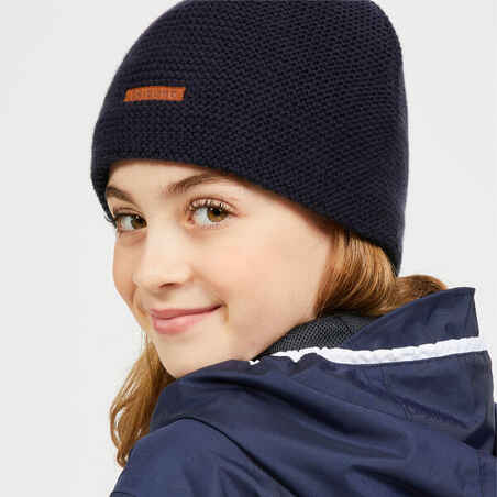 Kid's sailing warm and windproof beanie SAILING 100 - Dark Blue