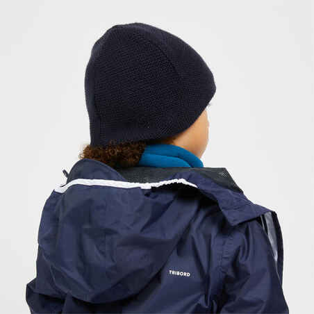 Vaikiška šilta buriavimo kepurė „100“, tamsiai mėlyna