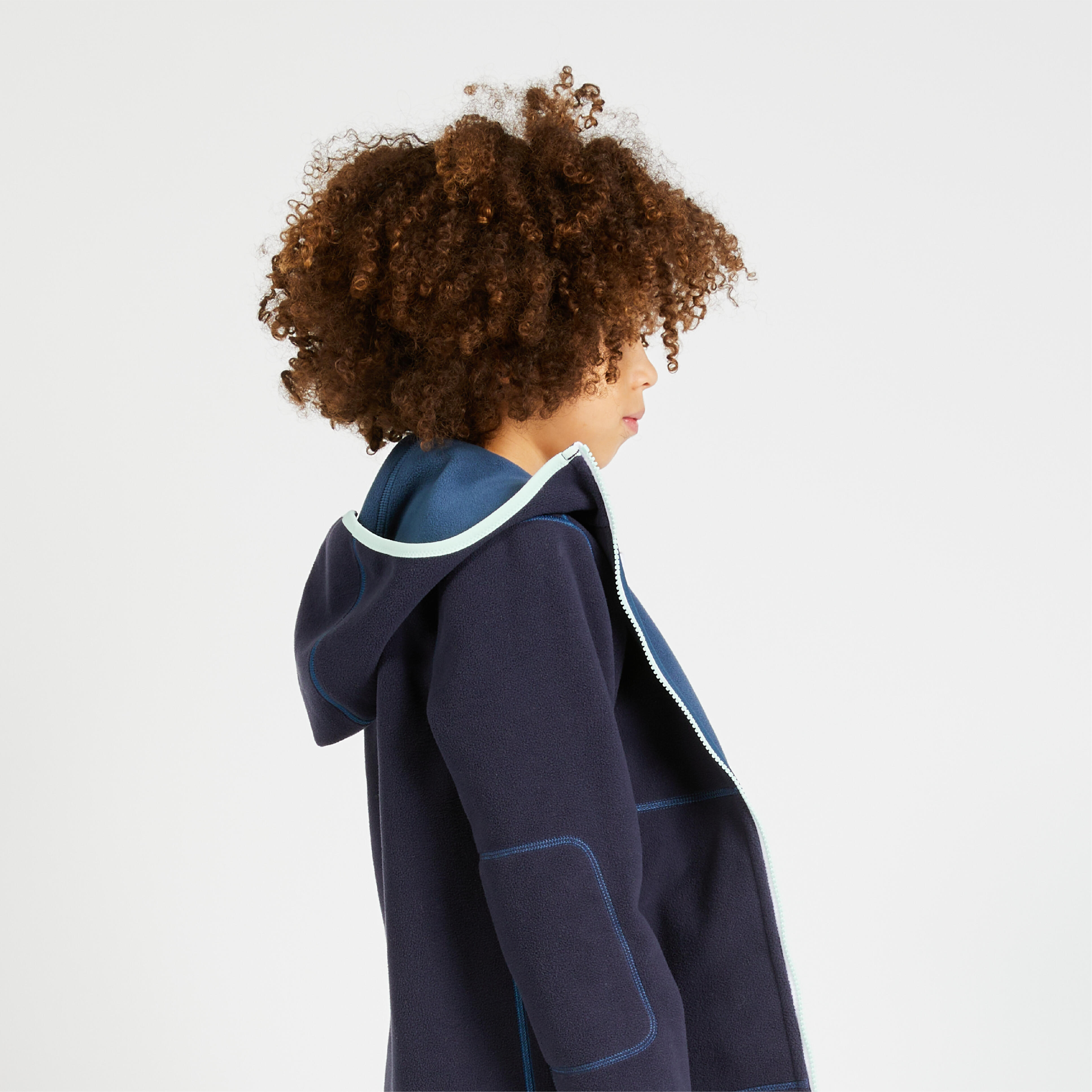 Kids’ Sailing Fleece - 500 Ocean Blue - TRIBORD